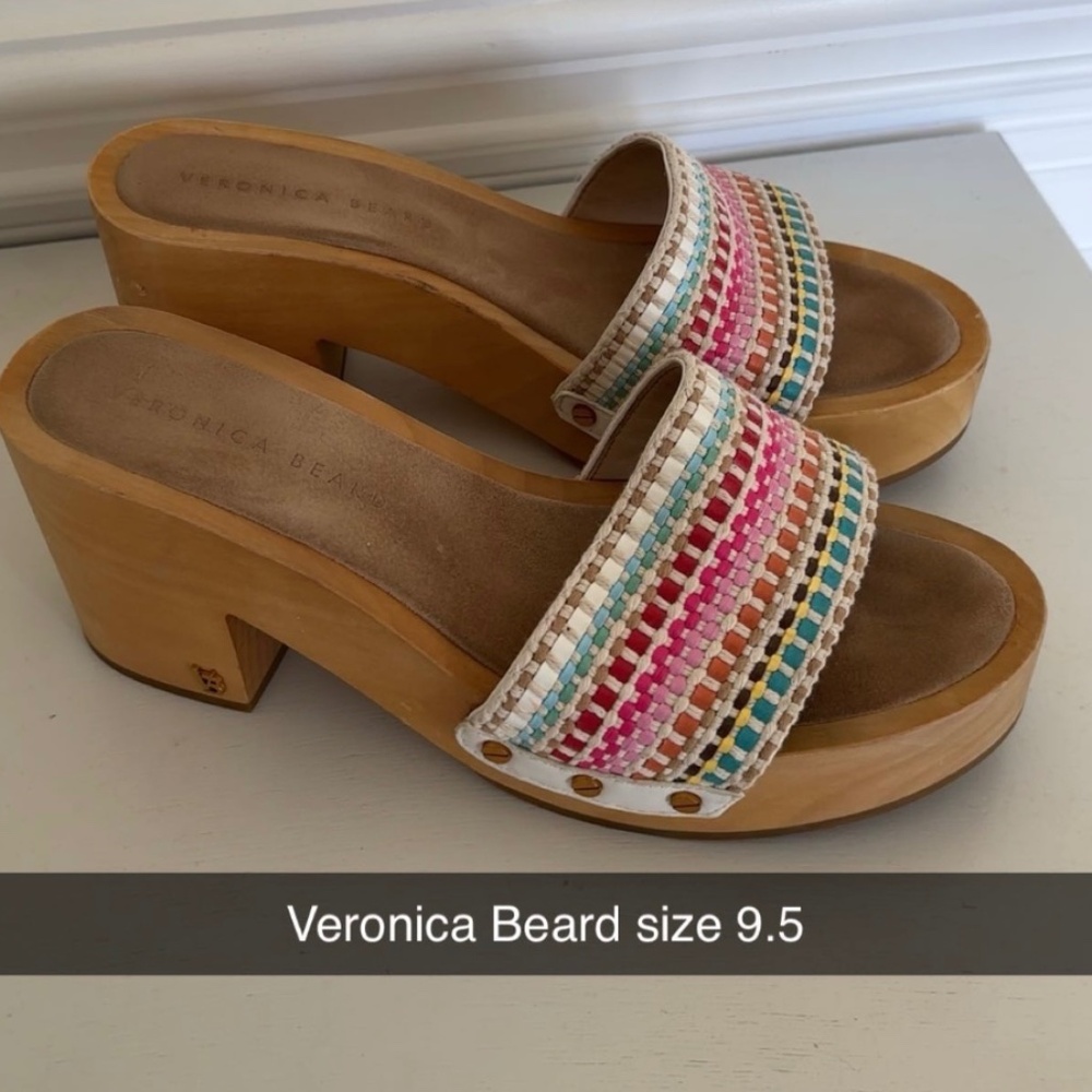 Veronica Beard Leather Slides